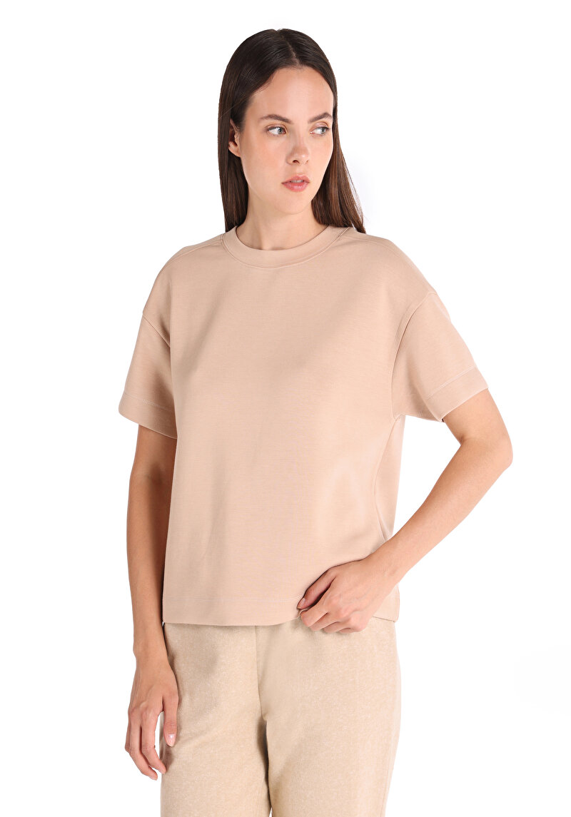 Зображення Футболка З Коротким Рукавом Жіноча Бежева  Cl1065120