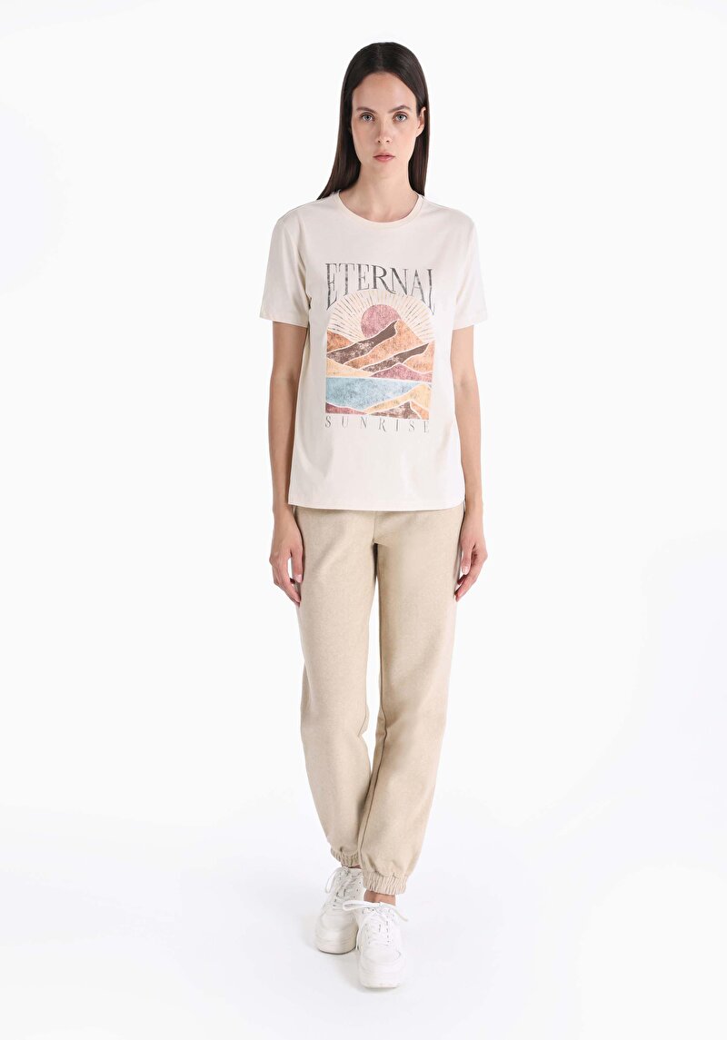 Показати інформацію про Футболка З Коротким Рукавом Жіноча Біла  Cl1065166