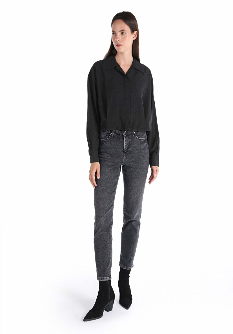 Зображення Сорочка З Довгим Рукавом Жіноча Сіра Cl1065661