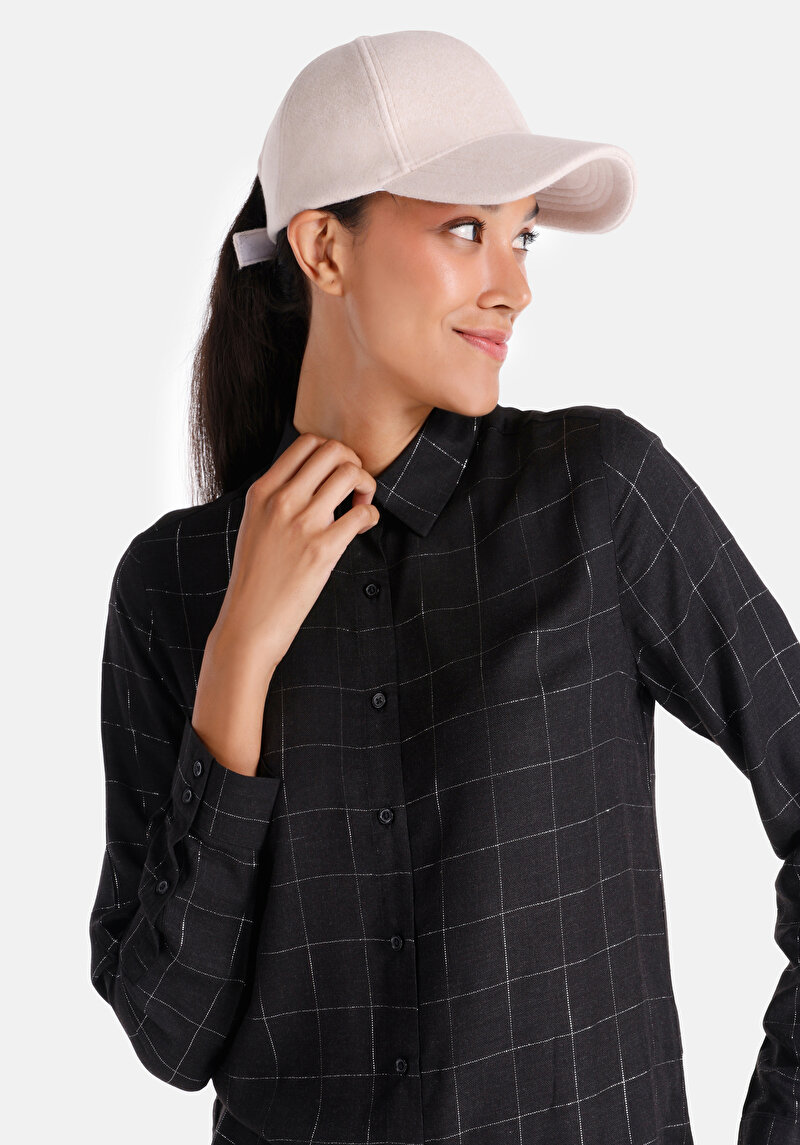 Показати інформацію про Сорочка З Довгим Рукавом Жіноча Чорна  Cl1065002