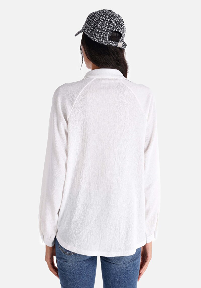 Показати інформацію про Футболка З Довгим Рукавом Жіноча Біла  Cl1065093