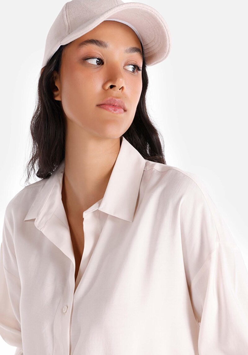 Показати інформацію про Сорочка З Довгим Рукавом Жіноча Бежева  Cl1065522