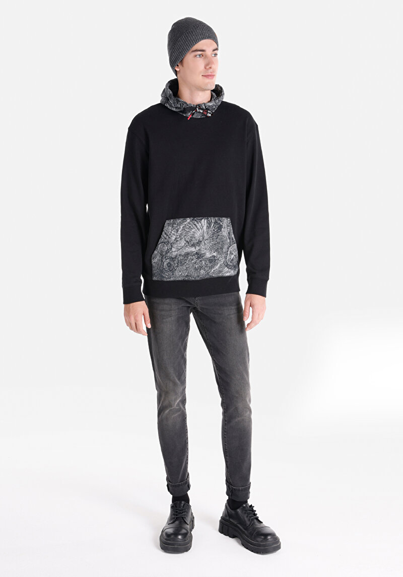 Показати інформацію про Толстовка Чоловіча Чорна  Cl1064778