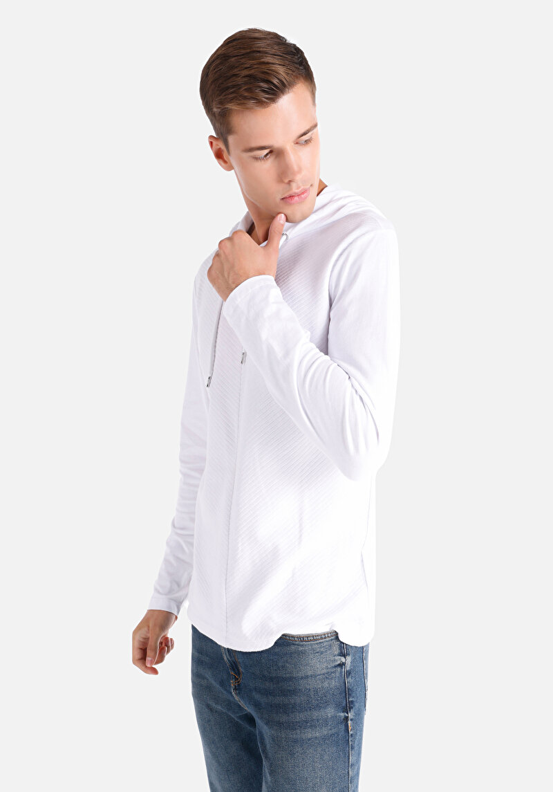 Зображення Футболка З Довгим Рукавом Чоловіча Біла Cl1064789