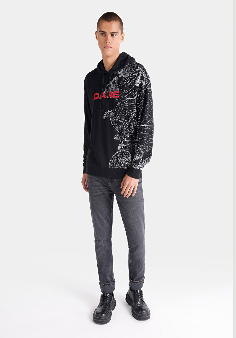 Показати інформацію про Толстовка Чоловіча Чорна  Cl1064893