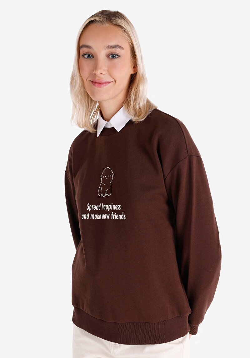Зображення Толстовка Жіноча Коричнева  Cl1065884