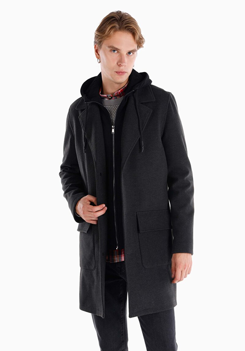 Показати інформацію про Пальто Чоловіче Сіре  Cl1064550