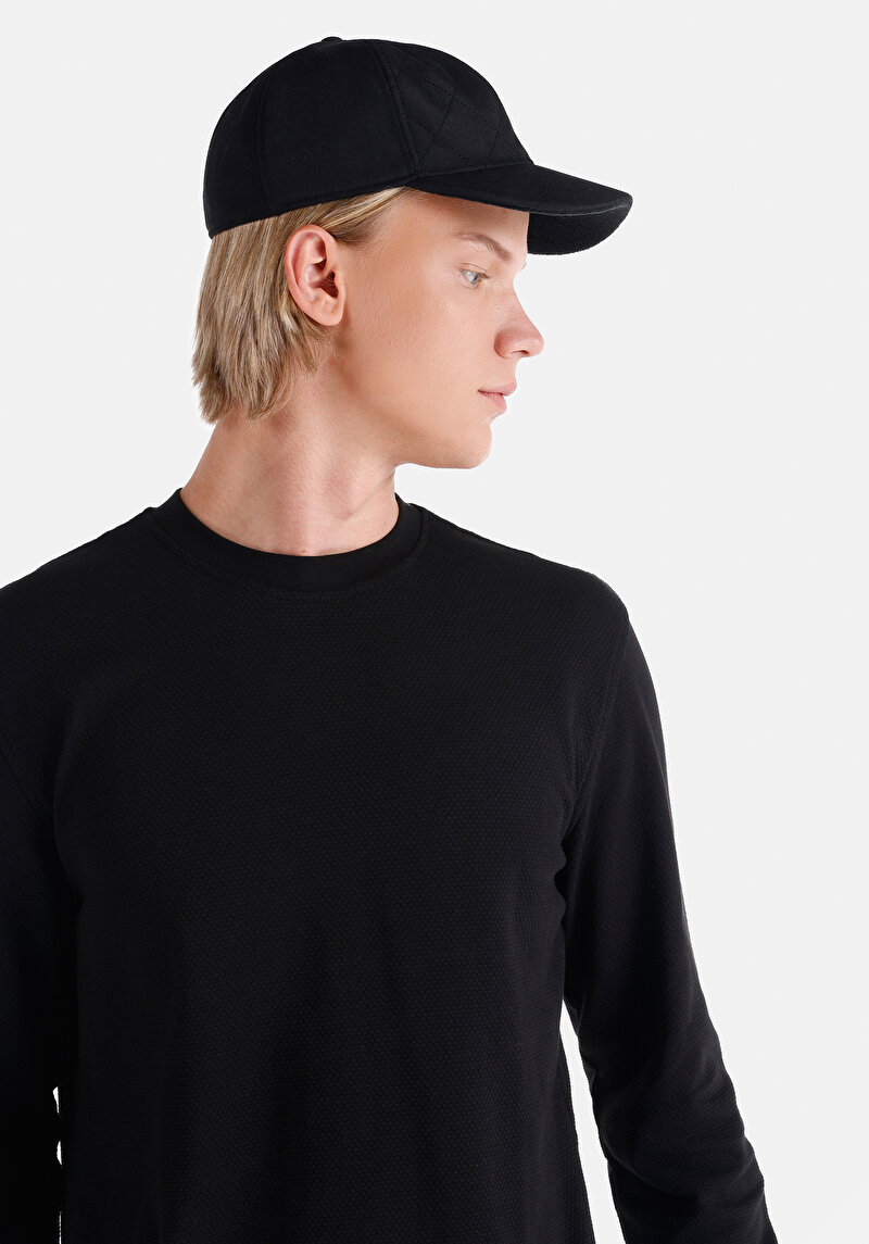 Показати інформацію про Футболка З Довгим Рукавом Чоловіча Чорна  Cl1064899