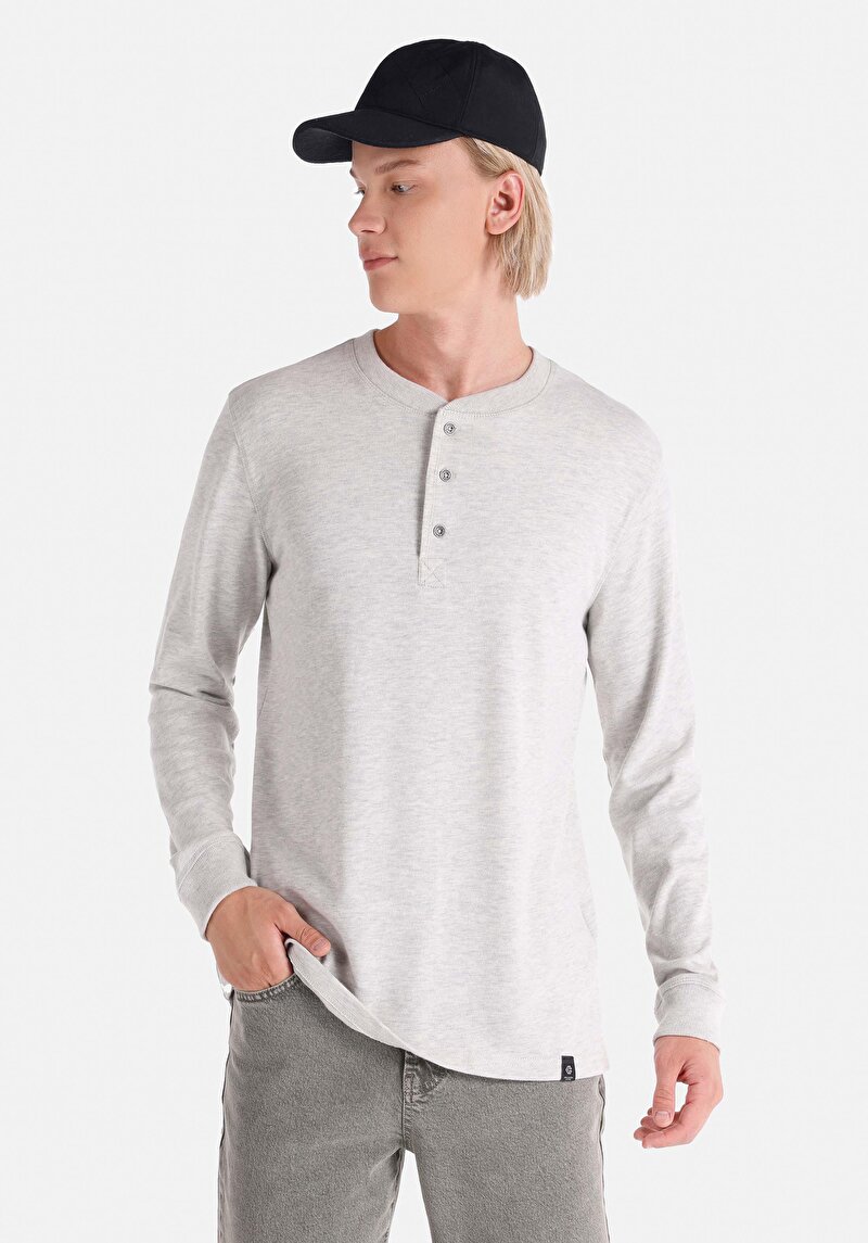 Зображення Футболка З Довгим Рукавом Чоловіча Біла  Cl1065875