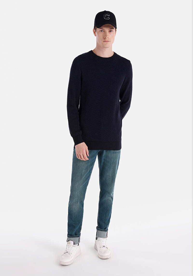 Показати інформацію про Светр Чоловічий Синій  Cl1065803