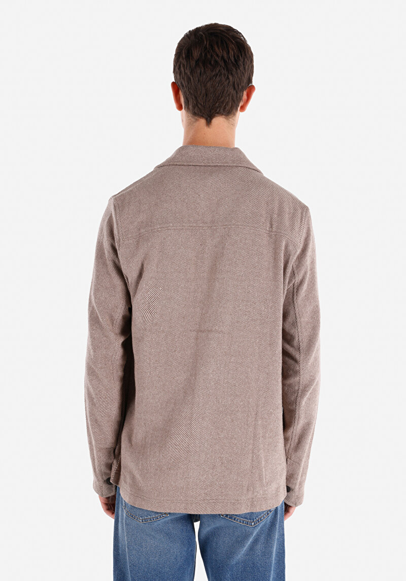 Показати інформацію про Сорочка З Довгим Рукавом Чоловіча Бежева  Cl1064898