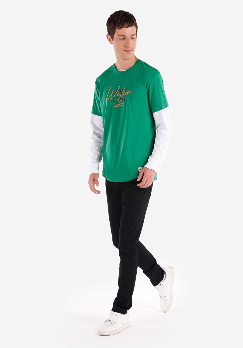 Зображення 044 Karl Джинси Чоловічі Чорні Прямого Крою Cl1068533