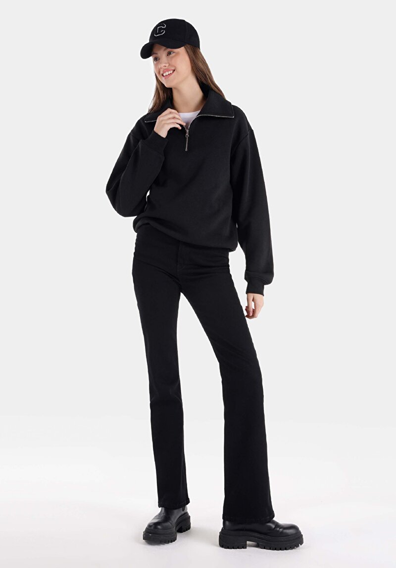 Зображення 791 Monica Джинси Жіночі Чорні Класичного Крою Cl1068702