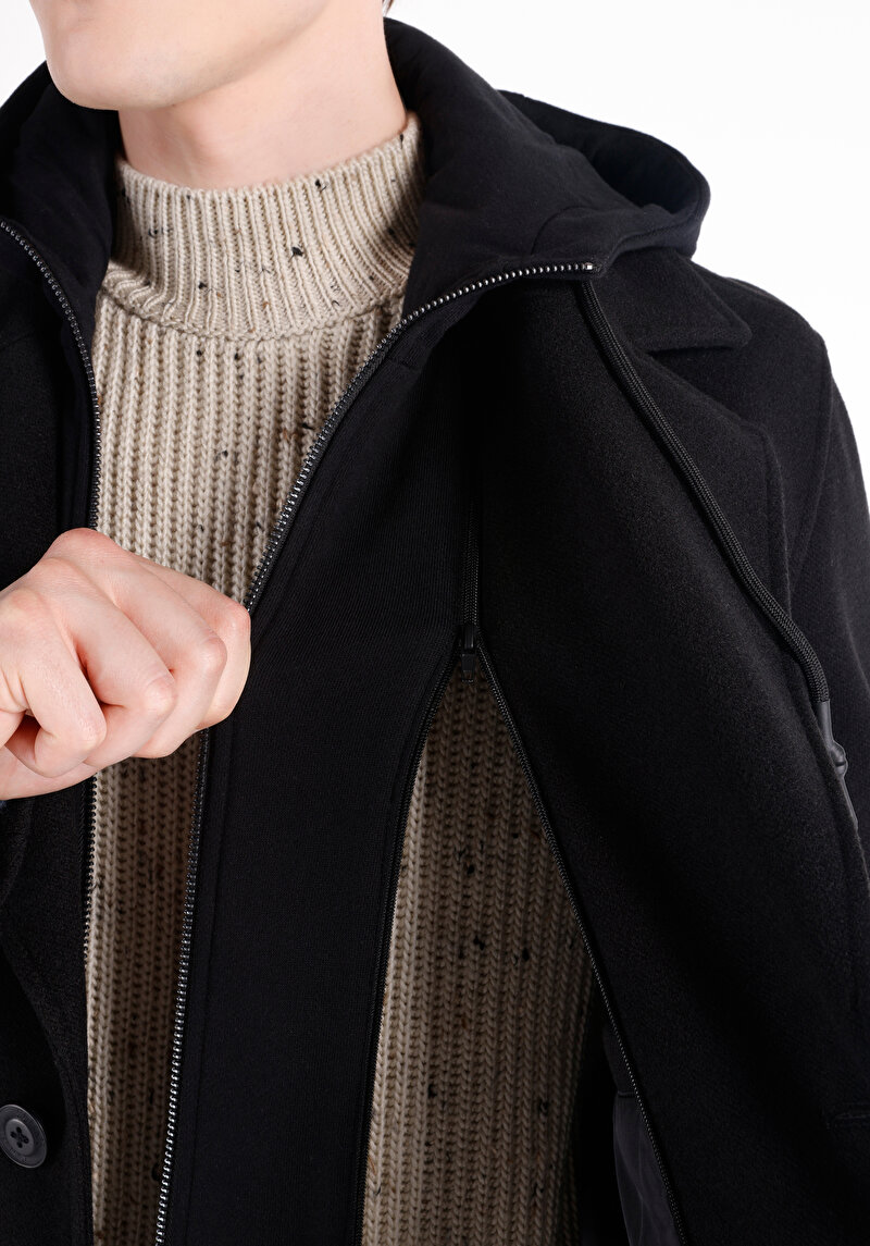 Показати інформацію про Пальто Чоловіче Чорне  Cl1064550