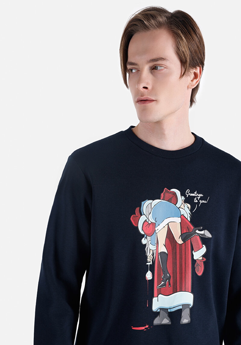 Показати інформацію про Толстовка Чоловіча Синя  Cl1061441