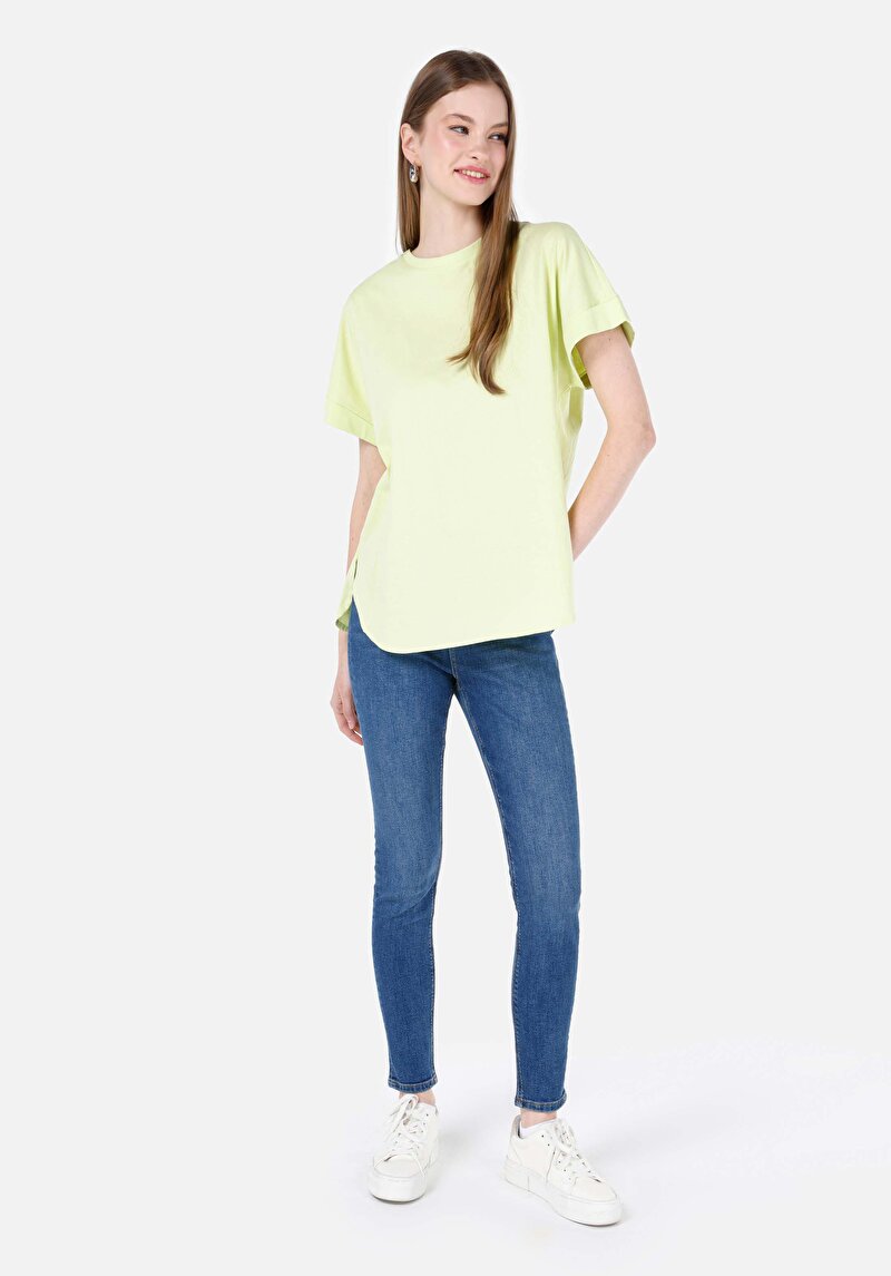 Показати інформацію про Футболка З Коротким Рукавом Жіноча Зелена  Cl1069160