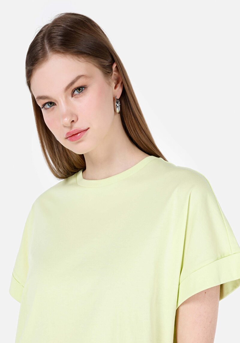 Показати інформацію про Футболка З Коротким Рукавом Жіноча Зелена  Cl1069160