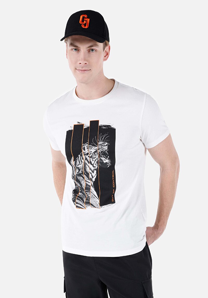 Зображення Футболка З Коротким Рукавом Чоловіча Біла  Cl1050173