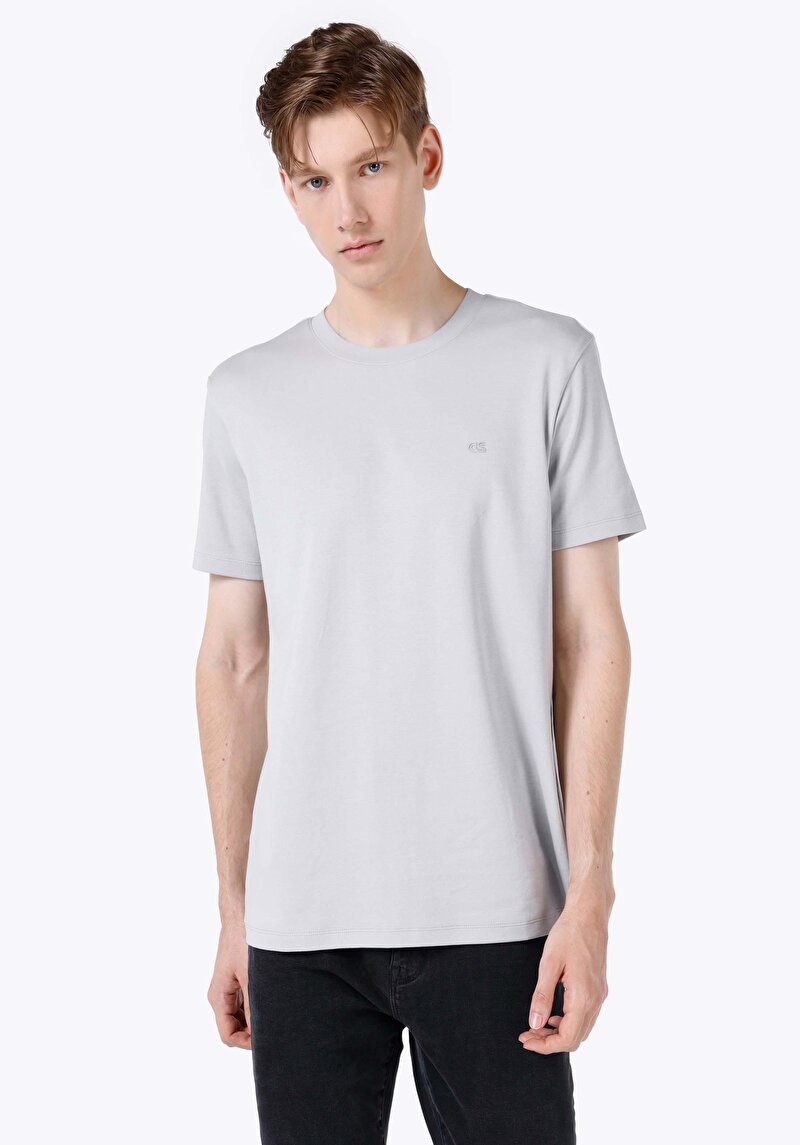 Зображення Футболка З Коротким Рукавом Чоловіча Сіра Cl1063413