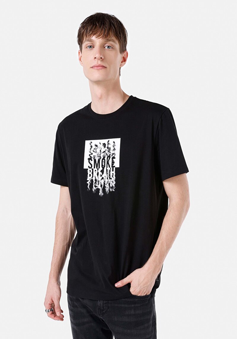 Зображення Футболка З Коротким Рукавом Чоловіча Чорна  Cl1066564