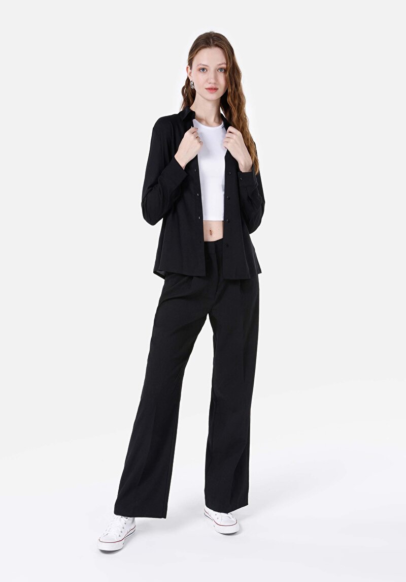 Зображення Сорочка З Довгим Рукавом Жіноча Чорна Cl1066570