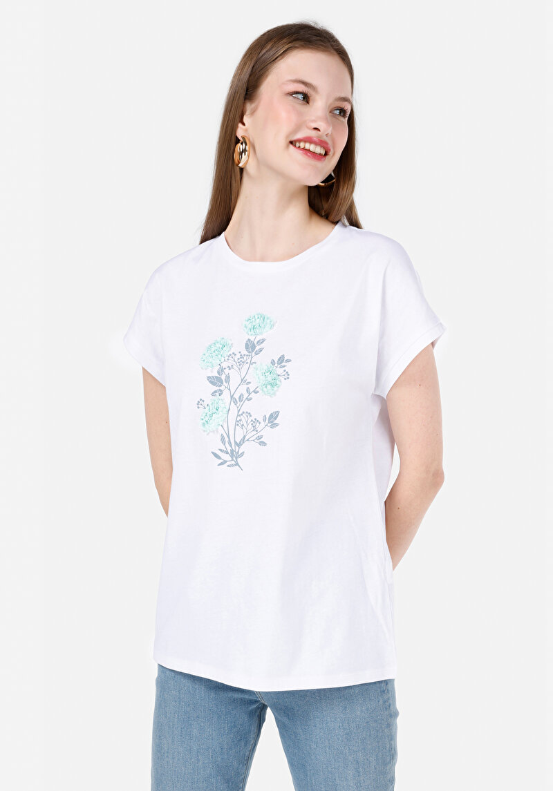 Зображення Футболка З Коротким Рукавом Жіноча Біла  Cl1066633
