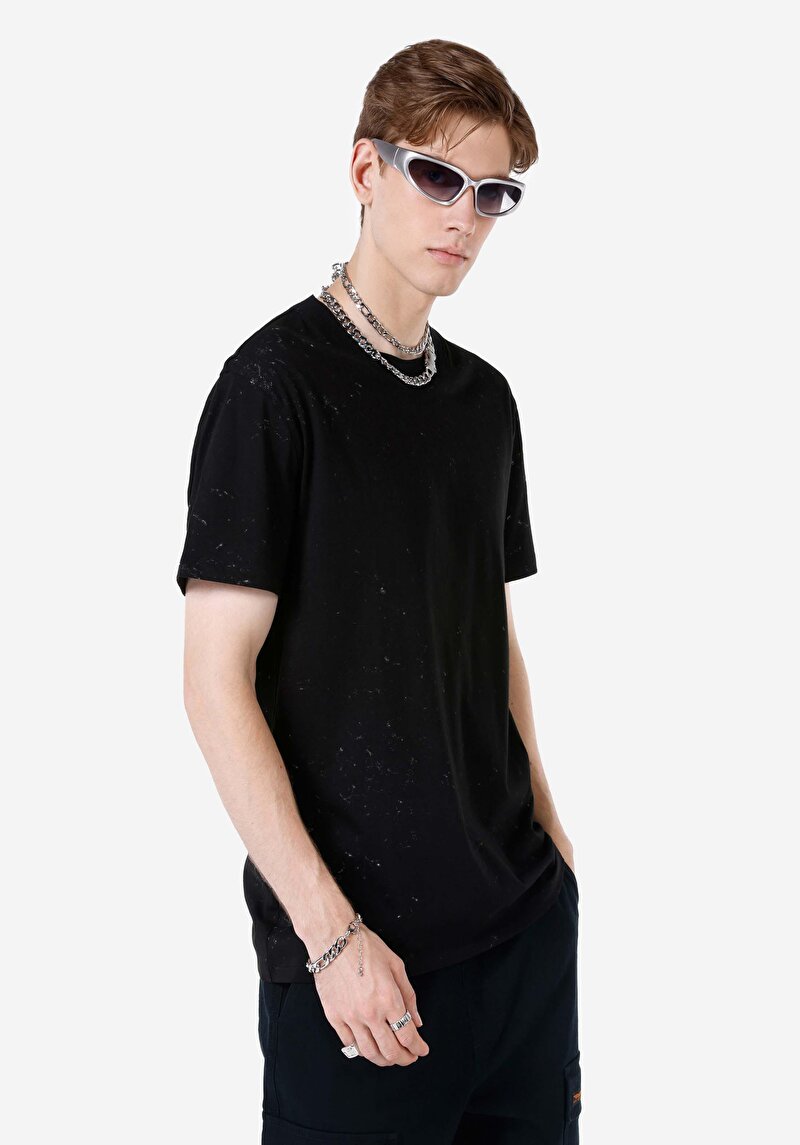 Зображення Футболка З Коротким Рукавом Чоловіча Чорна  Cl1066686