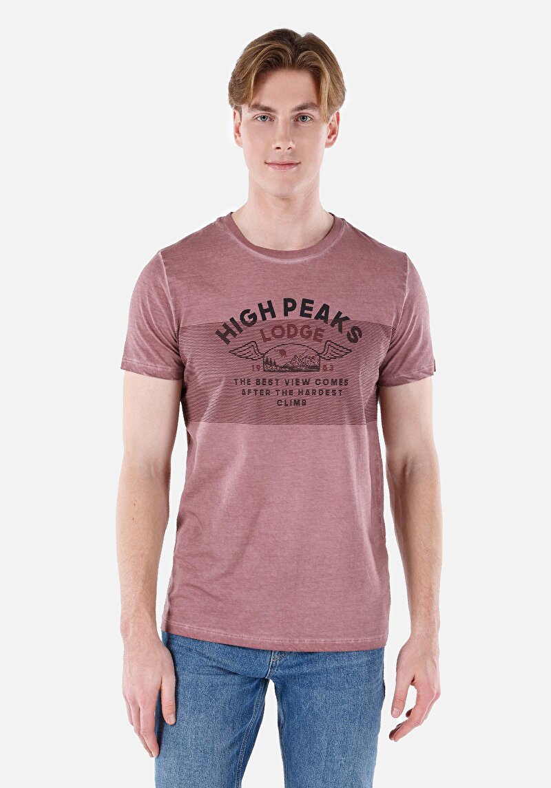 Зображення Футболка З Коротким Рукавом Чоловіча Рожева  Cl1066751