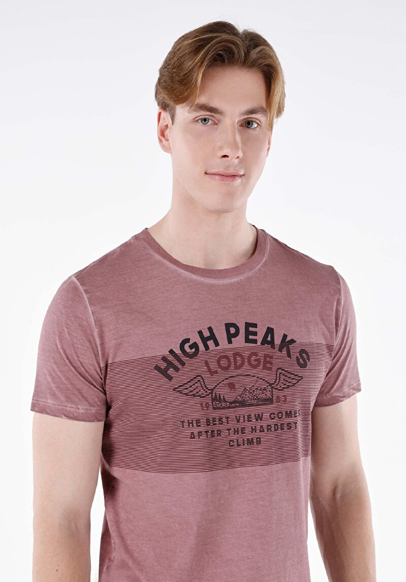 Показати інформацію про Футболка З Коротким Рукавом Чоловіча Рожева  Cl1066751