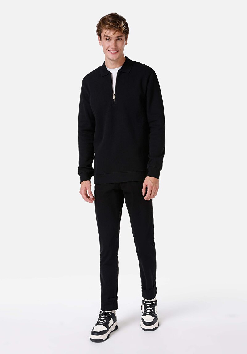 Показати інформацію про Футболка З Довгим Рукавом Чоловіча Чорна  Cl1066754