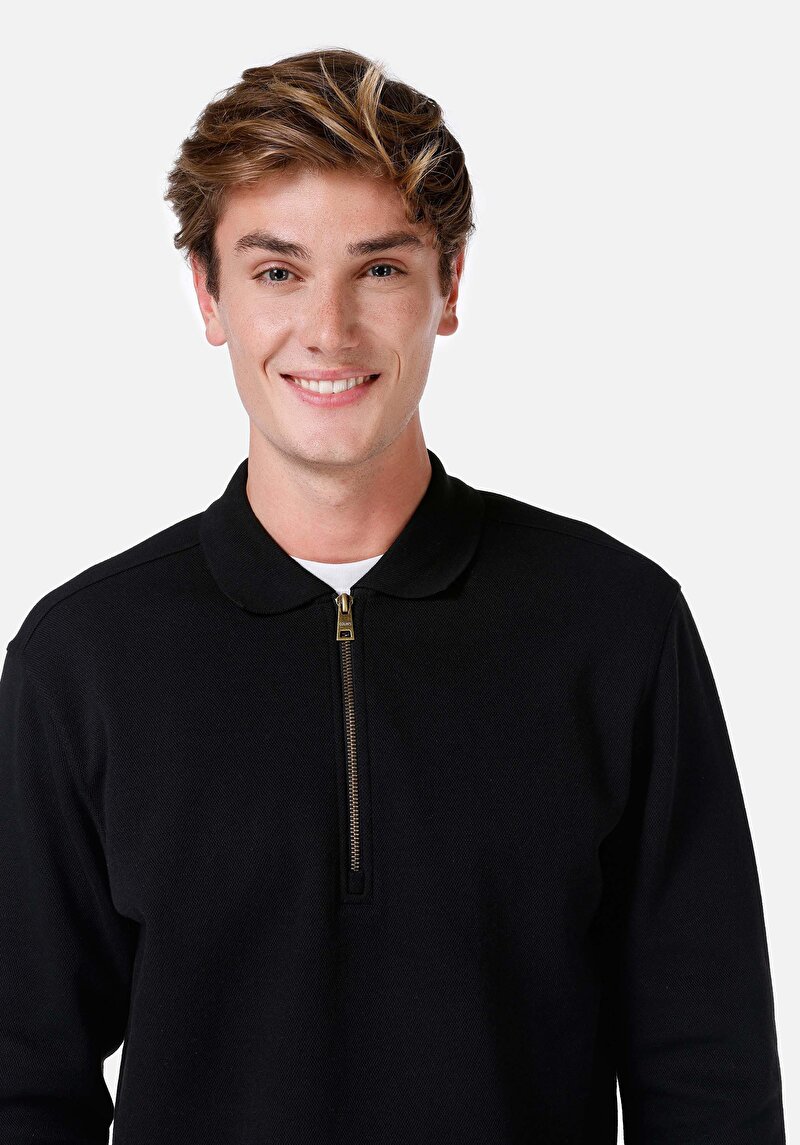 Показати інформацію про Футболка З Довгим Рукавом Чоловіча Чорна  Cl1066754