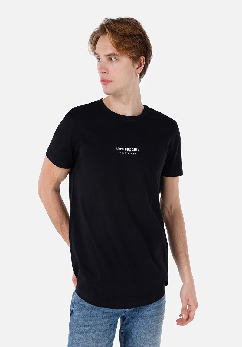 Зображення Футболка З Коротким Рукавом Чоловіча Чорна  Cl1066757