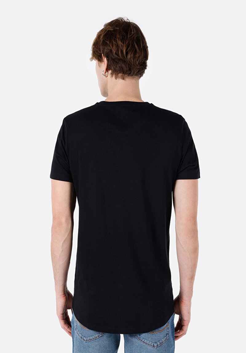 Показати інформацію про Футболка З Коротким Рукавом Чоловіча Чорна  Cl1066757