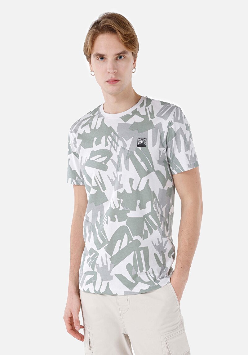 Зображення Футболка З Коротким Рукавом Чоловіча Зелена  Cl1064110