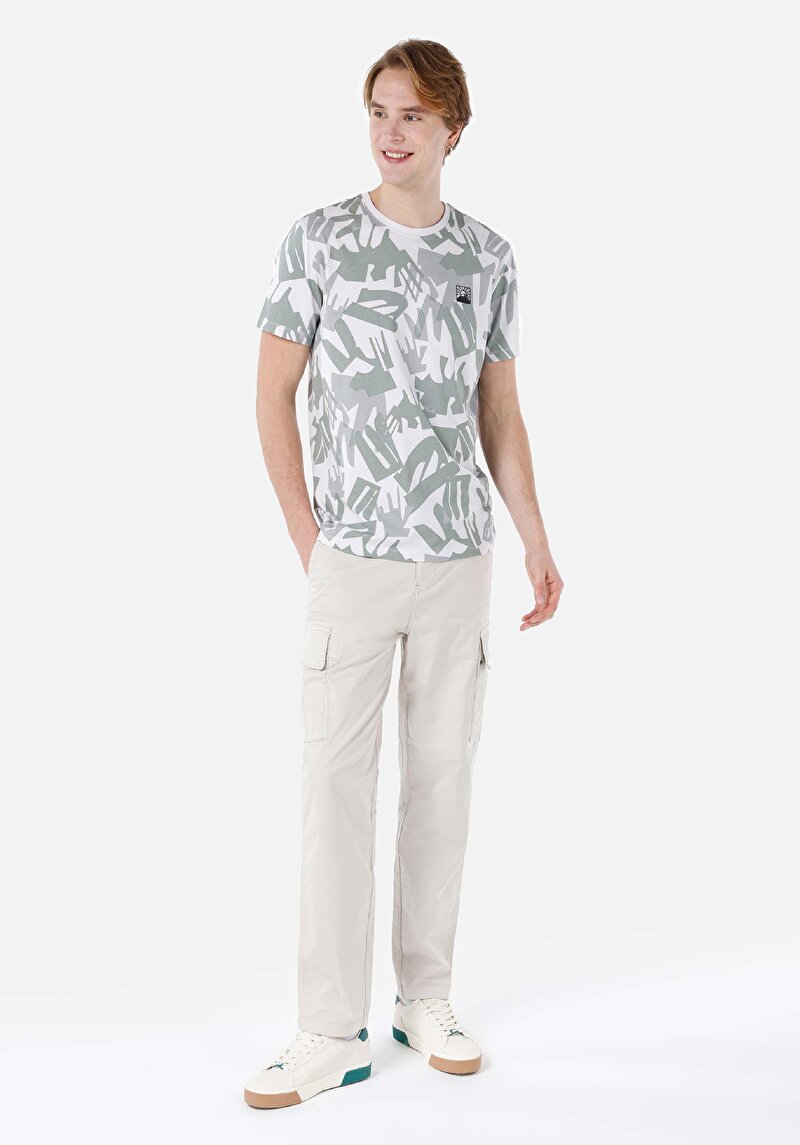 Показати інформацію про Футболка З Коротким Рукавом Чоловіча Зелена  Cl1064110