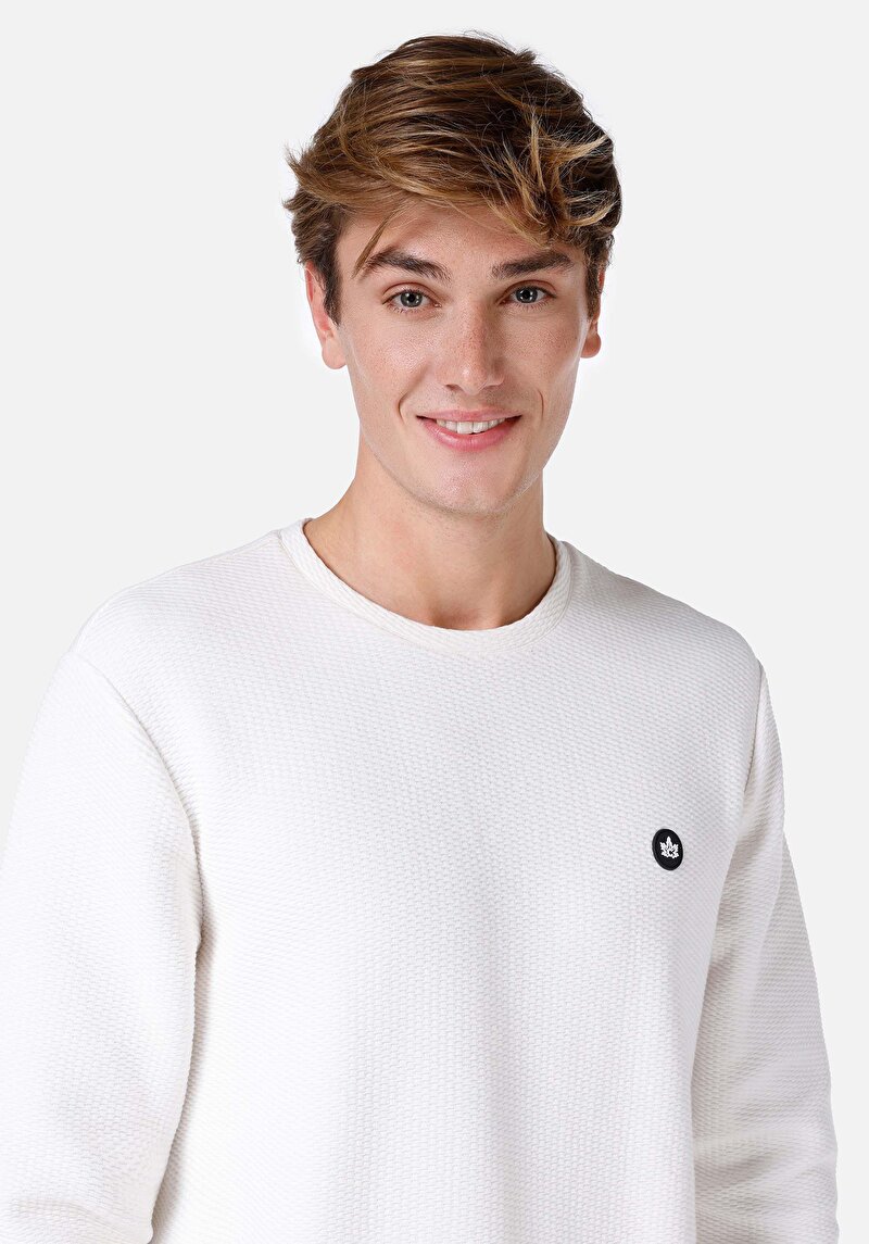 Показати інформацію про Футболка З Довгим Рукавом Чоловіча Біла  Cl1066758