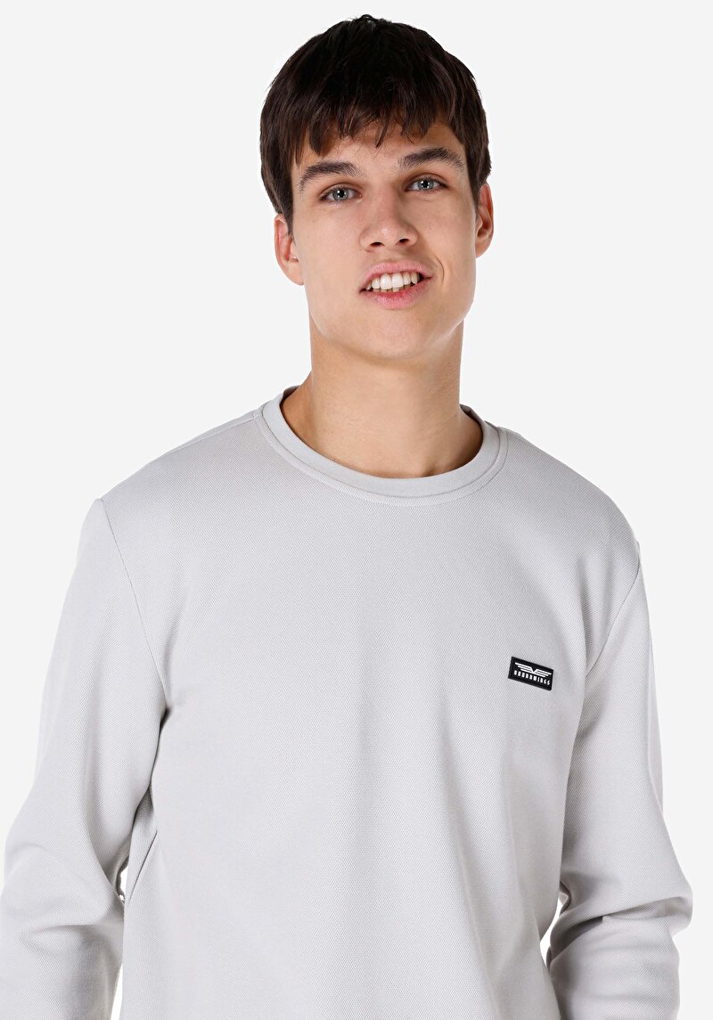 Показати інформацію про Футболка З Довгим Рукавом Чоловіча Сіра  Cl1066760