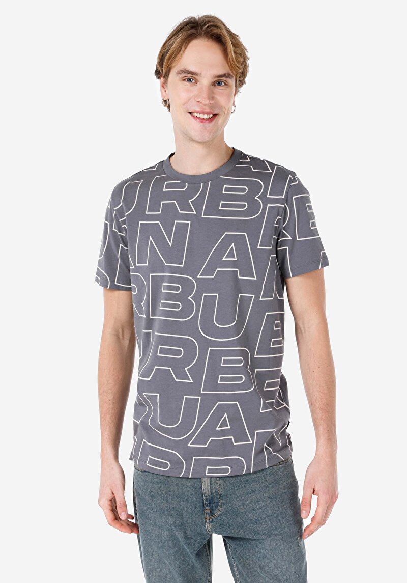 Зображення Футболка З Коротким Рукавом Чоловіча Сіра  Cl1066761