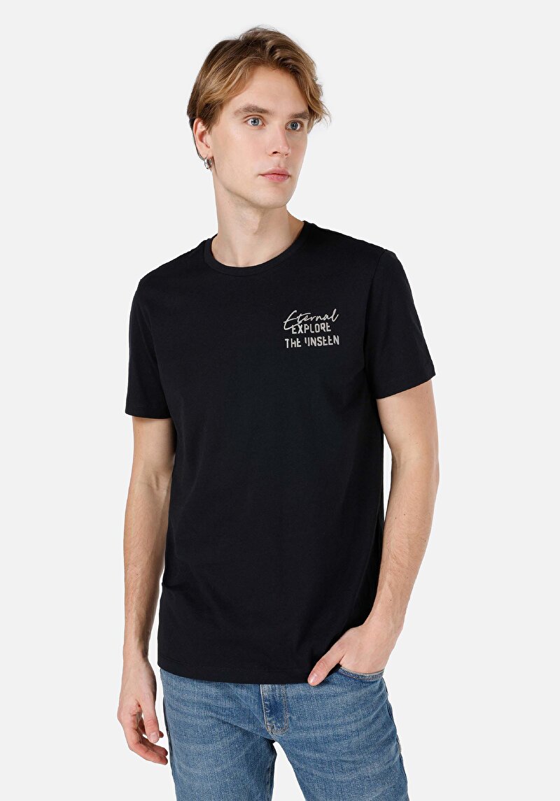 Зображення Футболка З Коротким Рукавом Чоловіча Чорна  Cl1066765