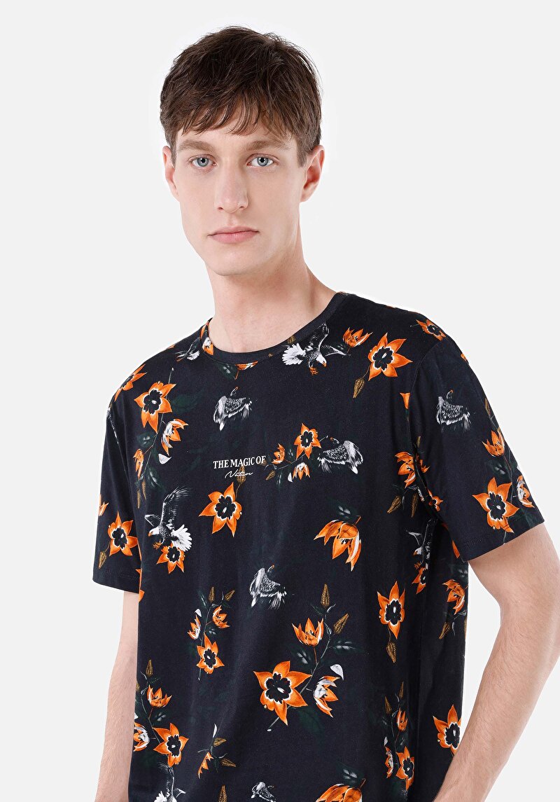 Показати інформацію про Футболка З Коротким Рукавом Чоловіча Чорна  Cl1066772