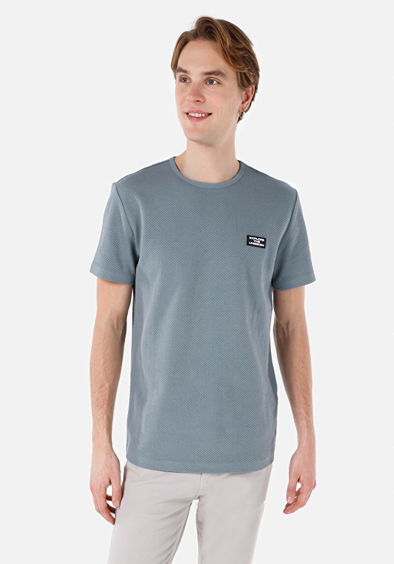 Показати інформацію про Футболка З Коротким Рукавом Чоловіча Зелена  Cl1066782