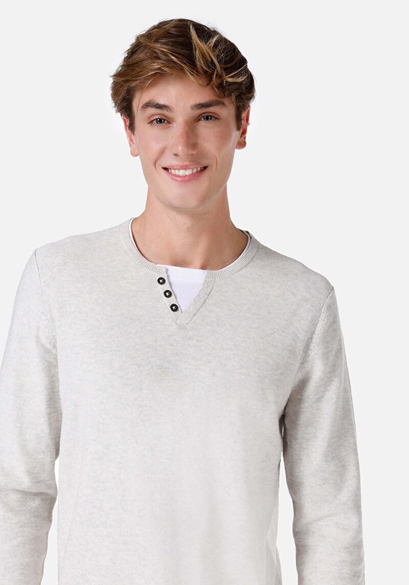 Показати інформацію про Светр Чоловічий Сірий  Cl1066806