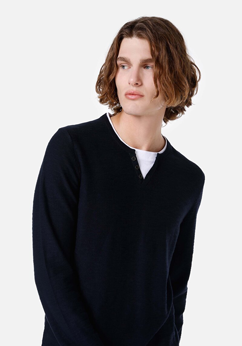 Показати інформацію про Светр Чоловічий Синій  Cl1066806