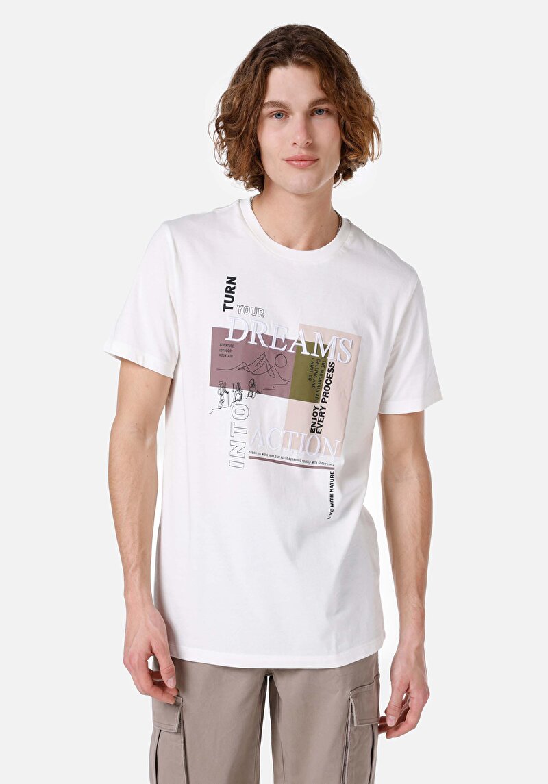 Зображення Футболка З Коротким Рукавом Чоловіча Біла  Cl1066842