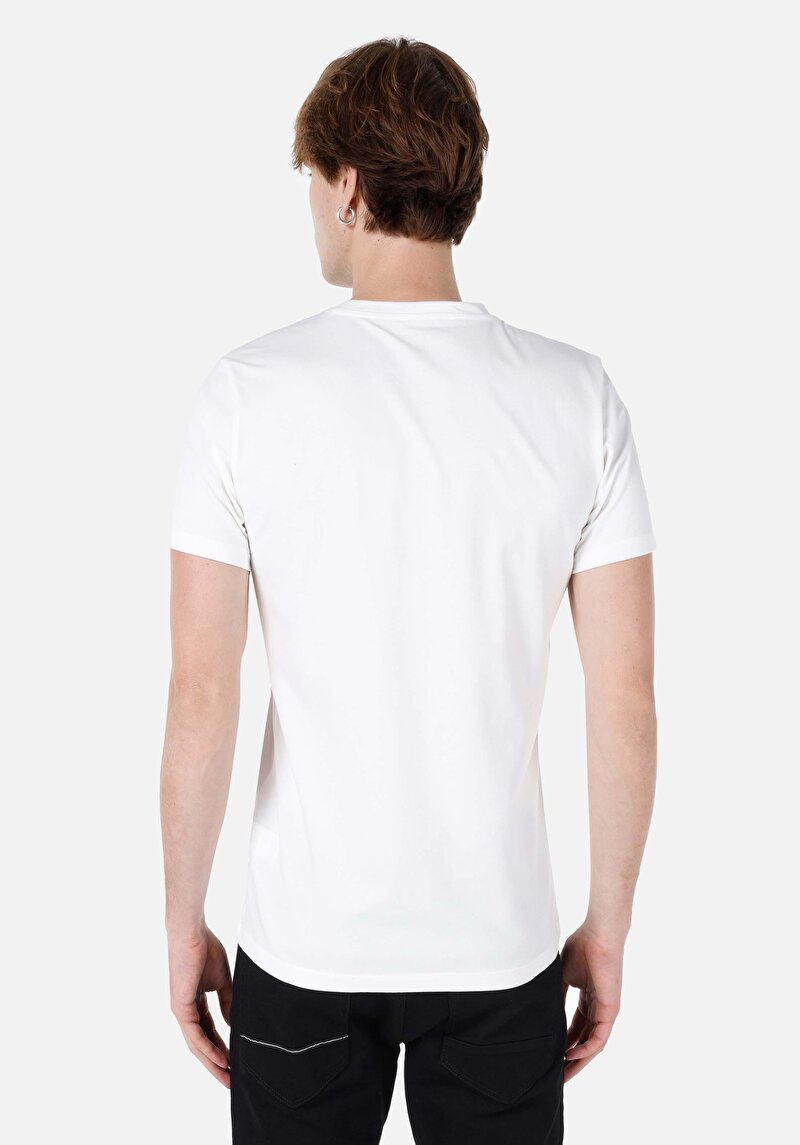 Показати інформацію про Футболка З Коротким Рукавом Чоловіча Біла  Cl1064721