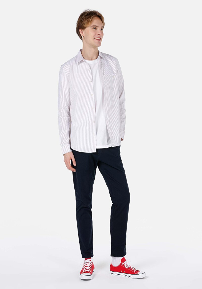 Показати інформацію про Сорочка З Довгим Рукавом Чоловіча Бежева  Cl1066850