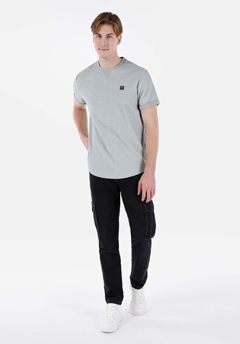 Показати інформацію про Футболка З Коротким Рукавом Чоловіча Зелена  Cl1066868