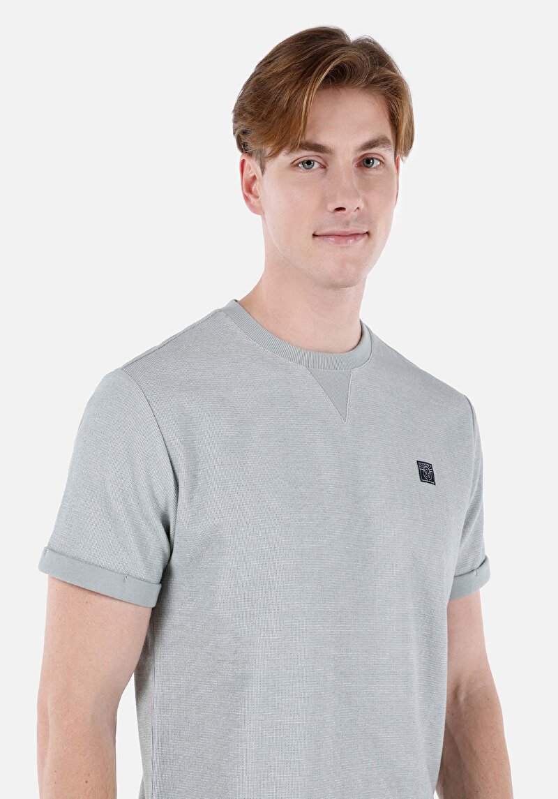 Показати інформацію про Футболка З Коротким Рукавом Чоловіча Зелена  Cl1066868