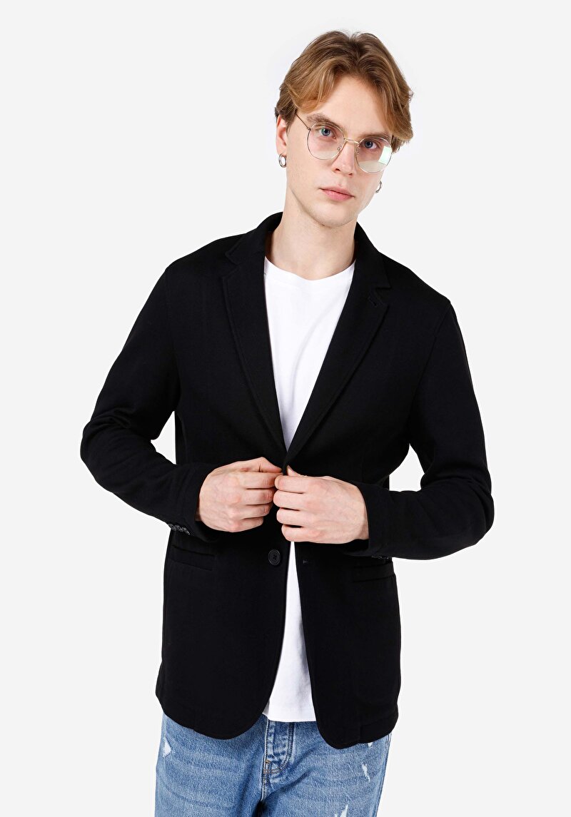 Показати інформацію про Піджак Чоловічий Чорний  Cl1066927
