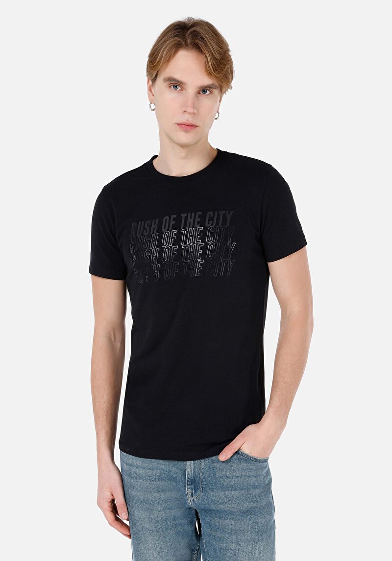 Зображення Футболка З Коротким Рукавом Чоловіча Чорна  Cl1067646